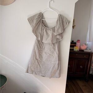 reformation linen mini dress
